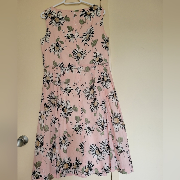 🌟Host Pick🌟 Anne Klein A-Line Print Cotton Floral Dress Size 12 - Picture 4 of 14
